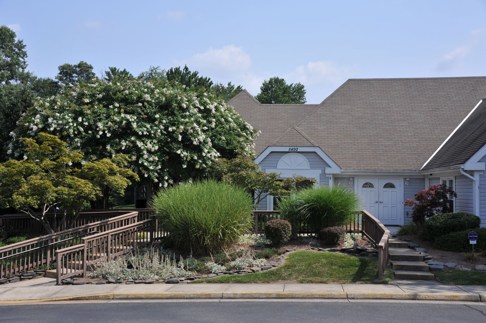 The clubhouse entrance at 5492 Ashleigh Road